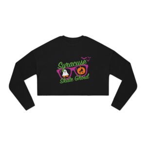 Spooky Cropped Sweatshirt w/ Cemetery Skate VII Gravestone (Women's Sizing)