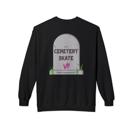 Spooky Sweatshirt w/ Cemetery Skate VII Gravestone (Unisex Sizing) - Image 2