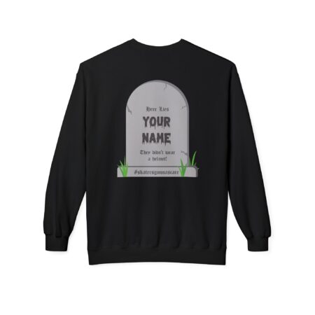 Spooky Sweatshirt w/ Personalized Gravestone (Unisex Sizing)