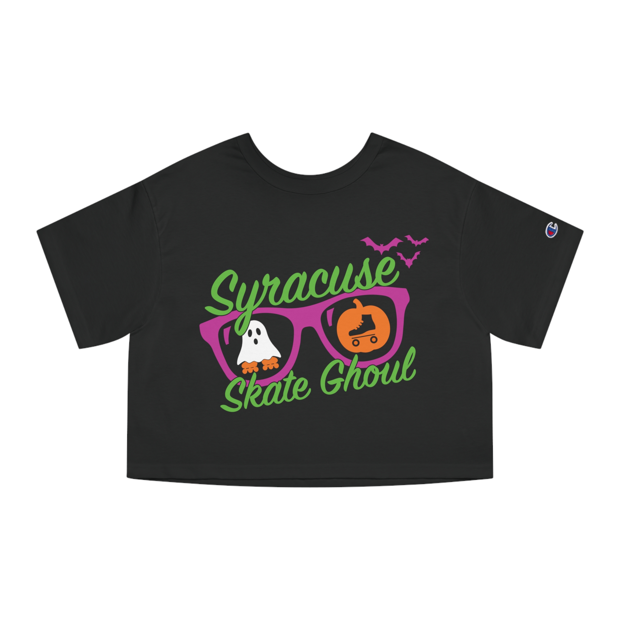 Spooky Cropped Tee w/ Personalized Gravestone (Women's Sizing) - Image 2